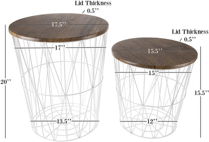 Nest Of Table: Nesting End Tables with Storage