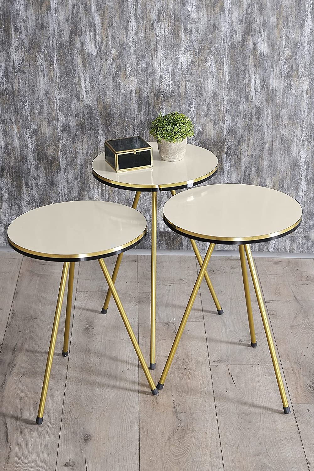 Nest Of Tables : 4 Piece Living Room Table Set Coffee Table/Round Nesting Tables