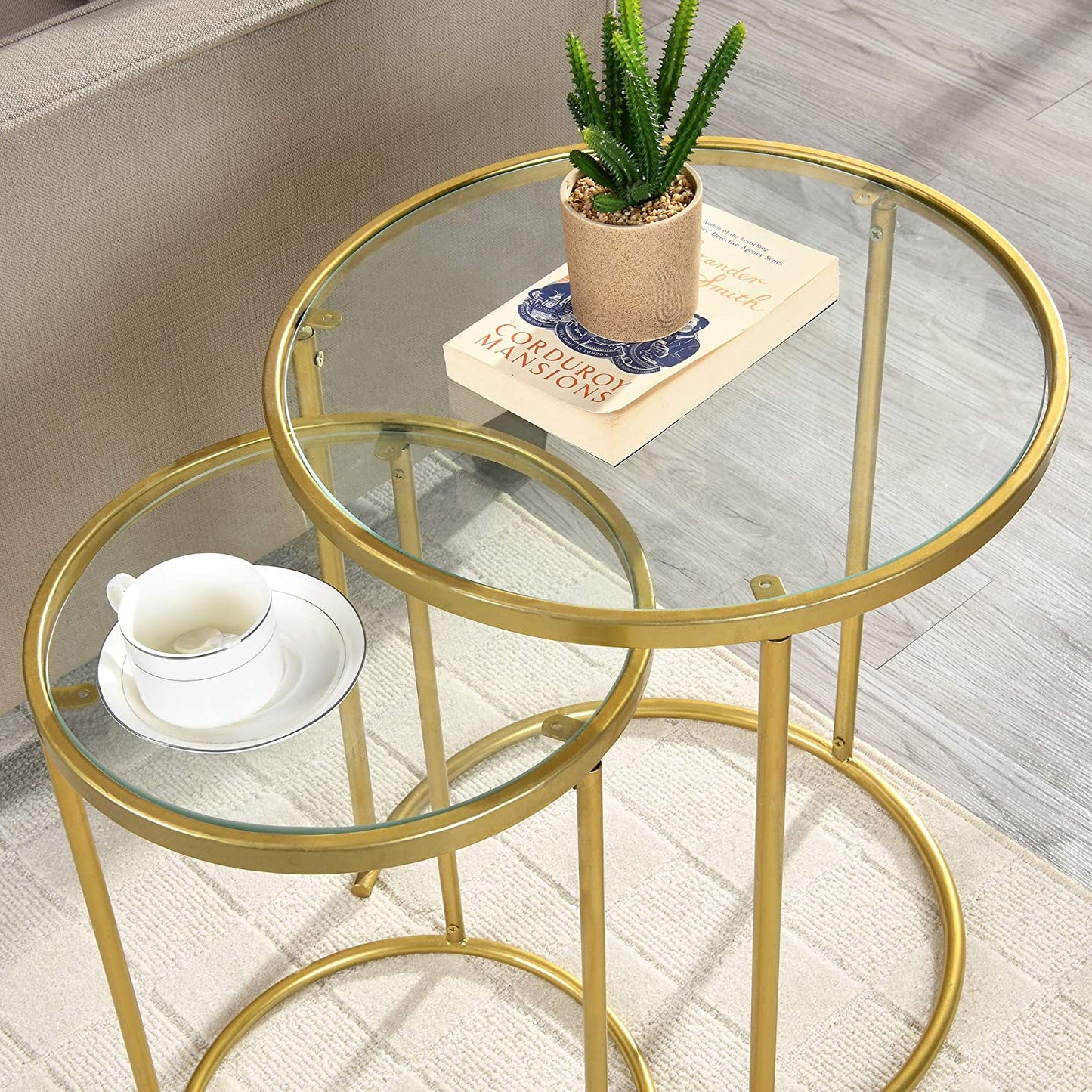 Nest Of Tables : Nesting End Table 2-Piece Set
