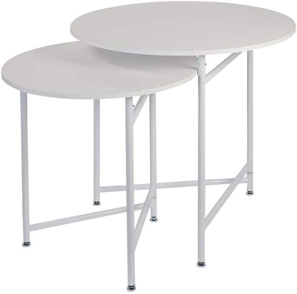 Nest Of Tables Round Nesting White Tables (Display Tables) 