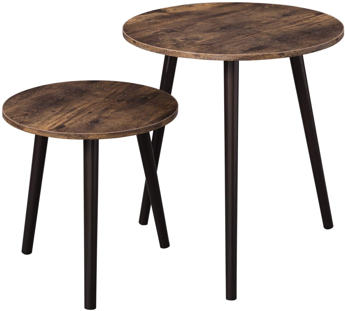 Nest Of Tables Round Tables with Pinewood Legs
