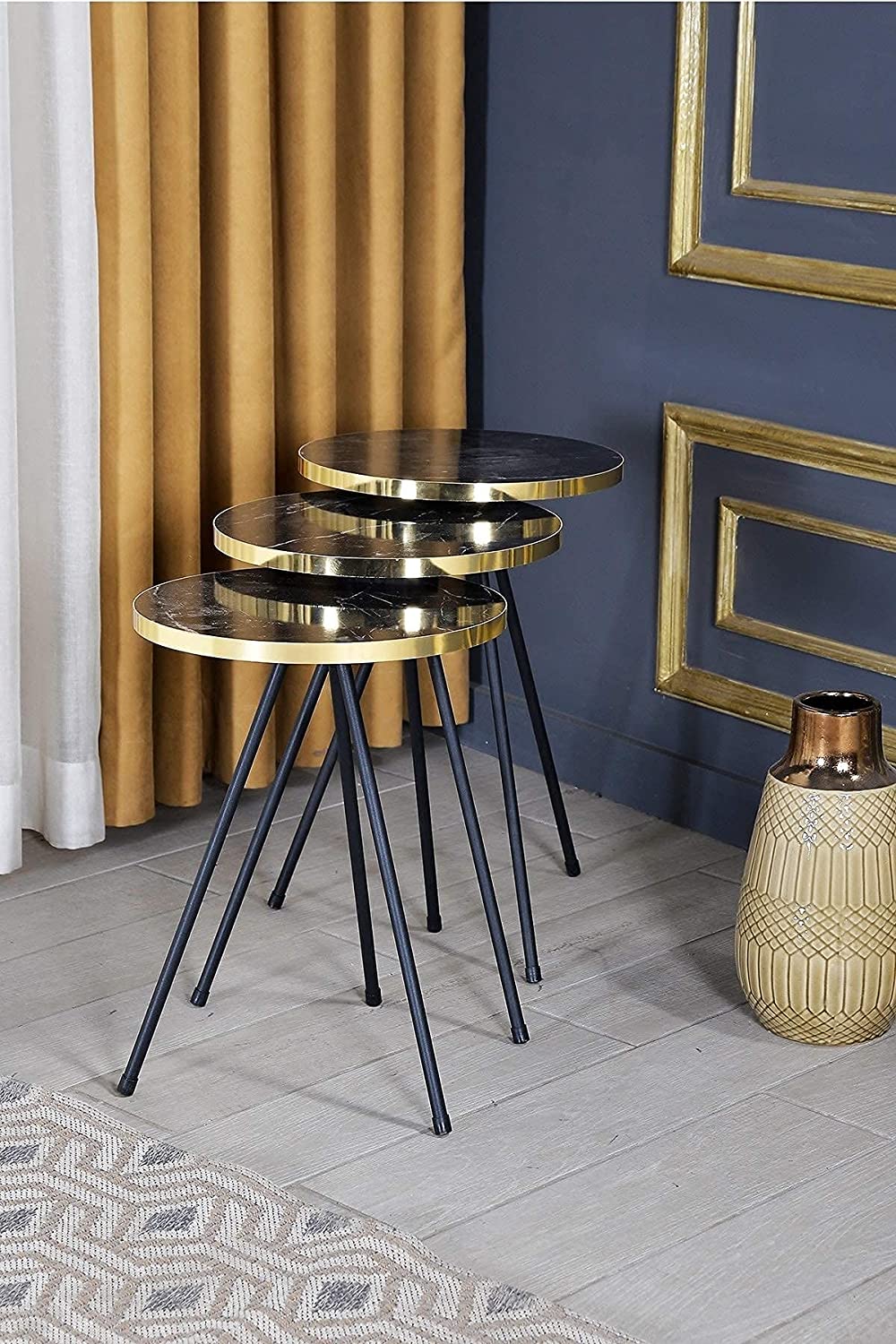 Nest Of Tables : Set of 3 Nesting END Tables Nightstand Bedside Table