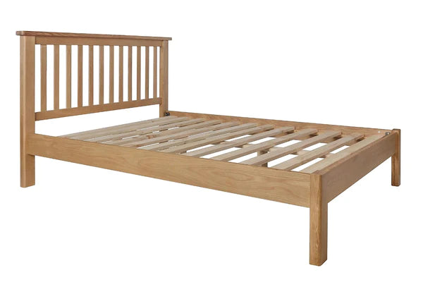 Double Bed: Oak Wooden Double Bed
