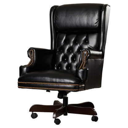 Office Chair : Black Traditional Office Chair