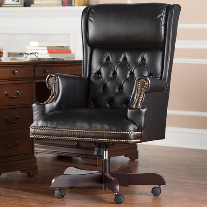 Office Chair : Black Traditional Office Chair