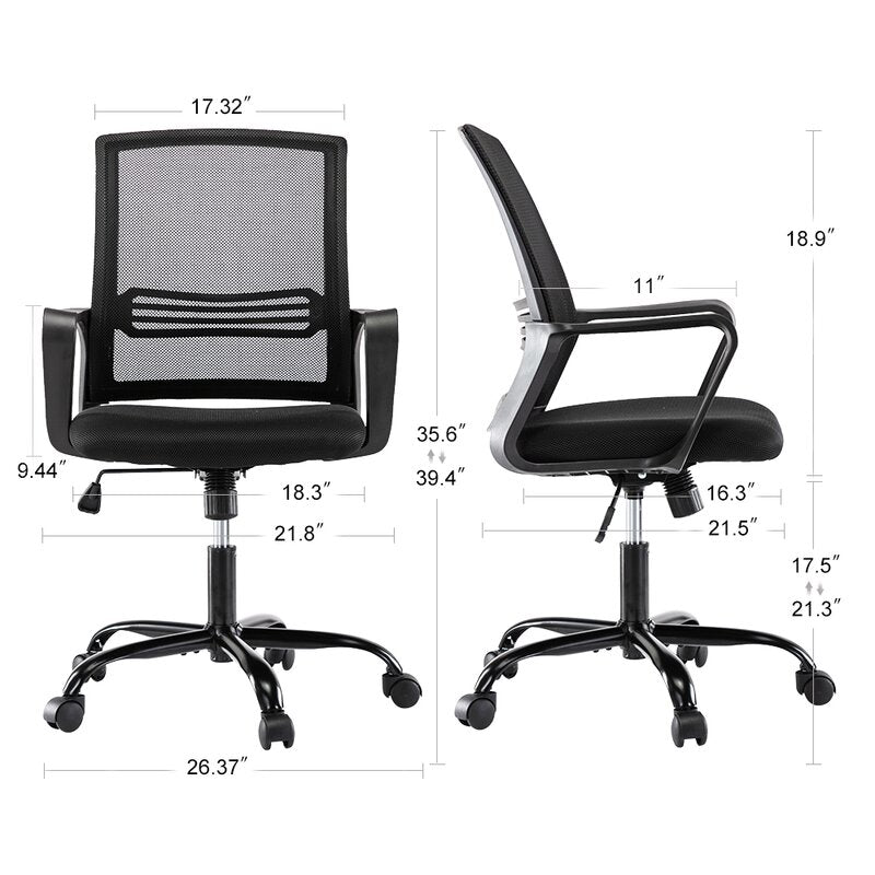 Office Chair : Curved mid-back Office Chair