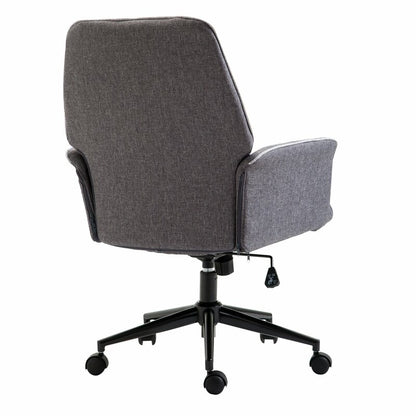 Office Chair : Grey Fabric Office Chair