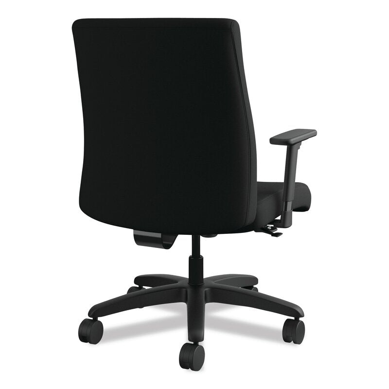 Office Chair : Upholstered Black Office Chair