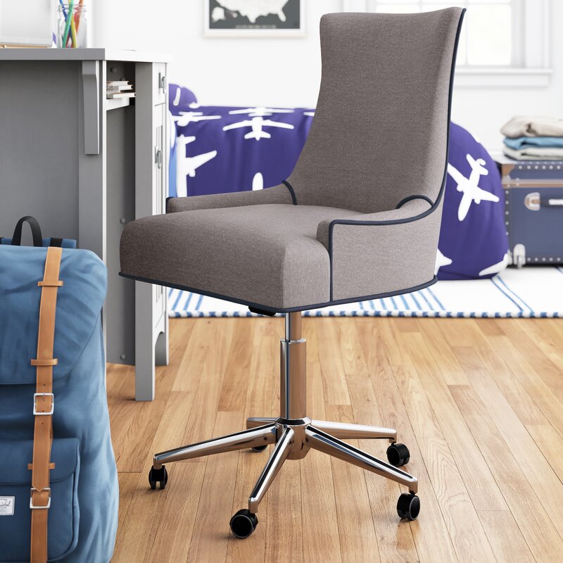Office Chair : Upholstered Wooden Office Chair