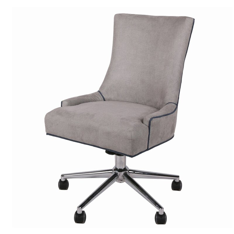 Office Chair : Upholstered Wooden Office Chair