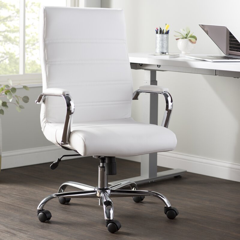 Office Chairs : High Back Chair with Wheels