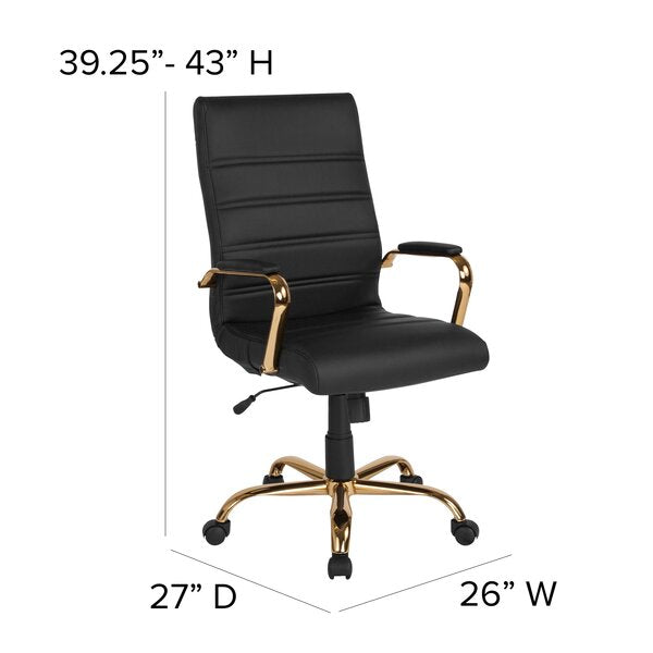 Office Chairs : High Back Chair with Wheels