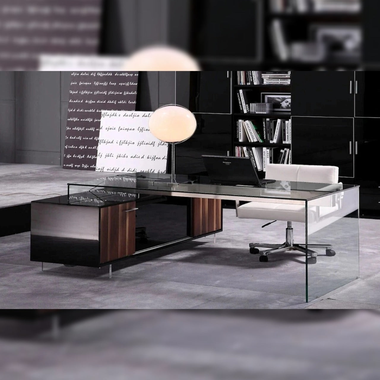 Modern Glass Reception Table