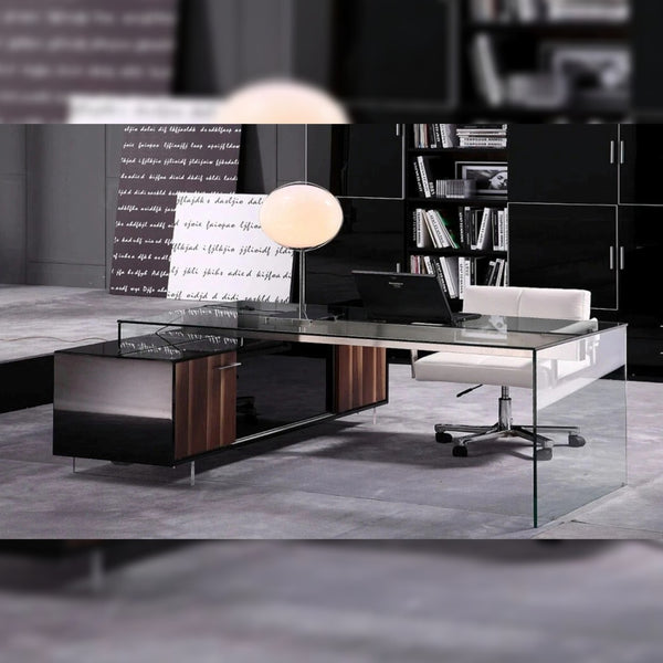 Office Desk : Modern glass table | GKW Retail