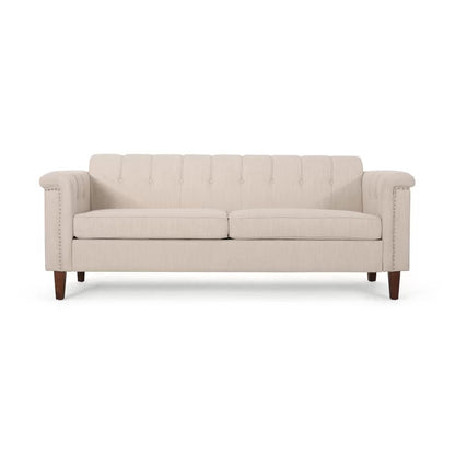 Office Sofa : ANNY 78.75'' Velvet Tuxedo Arm Sofa