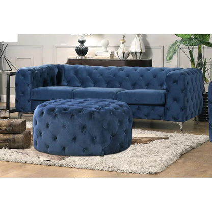 Office Sofa : JOHN 85.5'' Velvet Square Arm Sofa