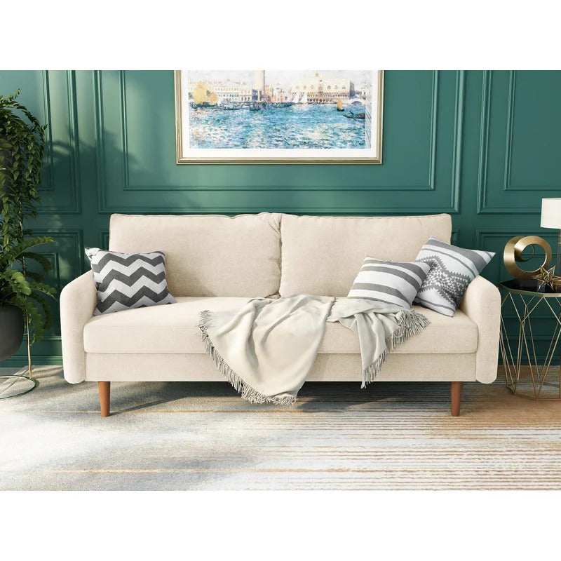 Office Sofa : JOY 71.6'' Velvet Square Arm Sofa