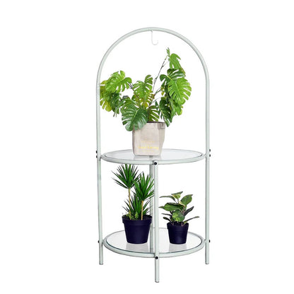 Plant Stand: 2 tier Metal Plant Stand