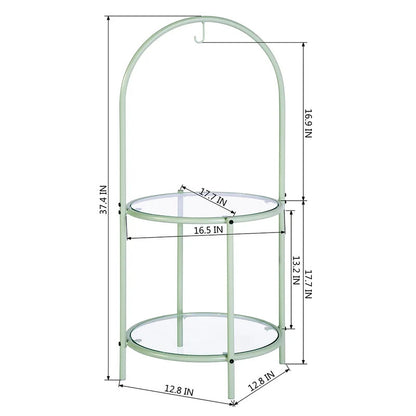 Plant Stand: 2 tier Metal Plant Stand