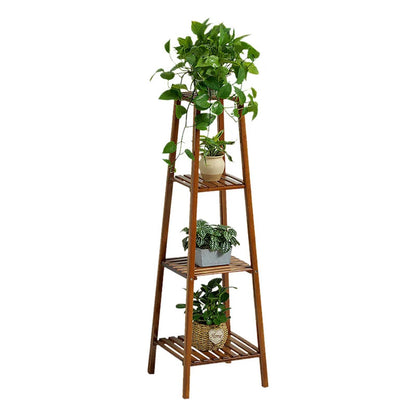 Plant Stand: 4-Tier bamboo Plant Stand
