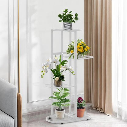 Plant Stand: 4 step-style tier Metal Plant Stand