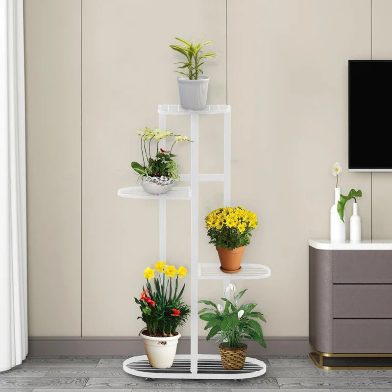 Plant Stand: 4 step-style tier Metal Plant Stand