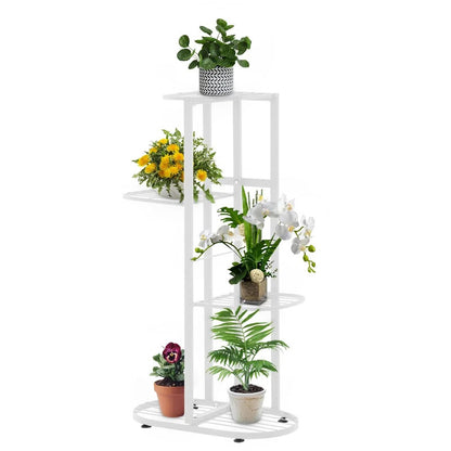 Plant Stand: 4 step-style tier Metal Plant Stand