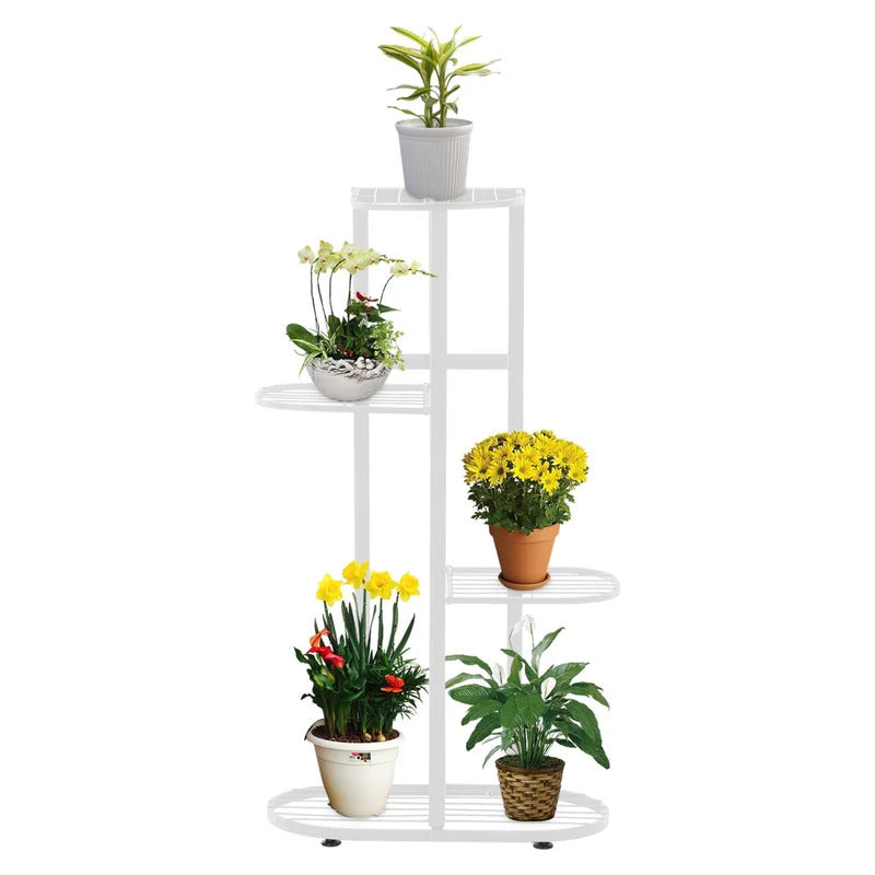 Plant Stand: 4 step-style tier Metal Plant Stand