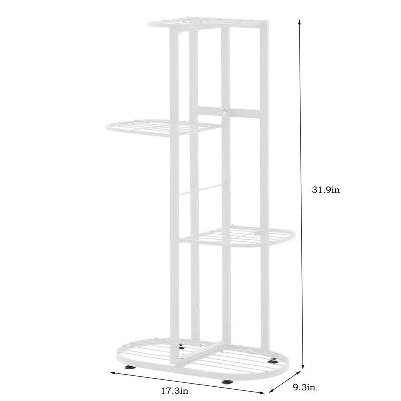 Plant Stand: 4 step-style tier Metal Plant Stand