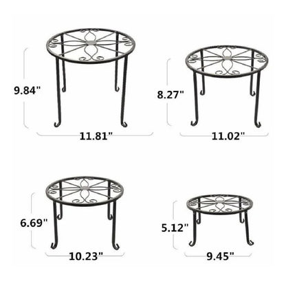 Plant Stand: Metal 4 Piece Plant Stand