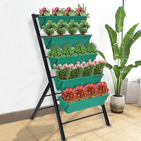 Plant Stand: Metal Free Form Multi-Tiered Plant Stand