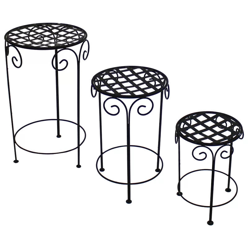 Plant Stand: Metal Round Plant Stand