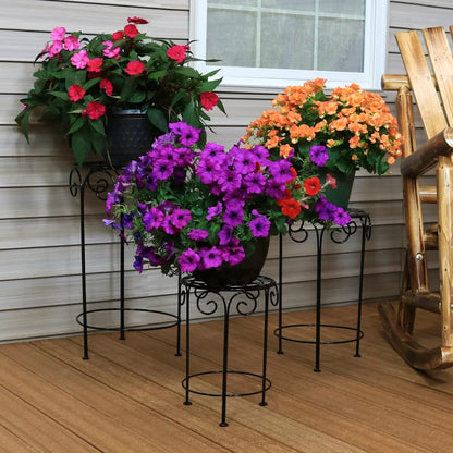 Plant Stand: Metal Round Plant Stand