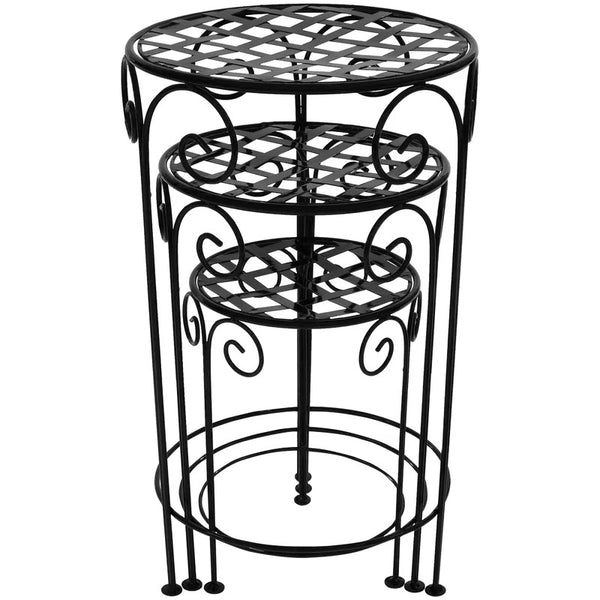 Plant Stand: Metal Round Plant Stand