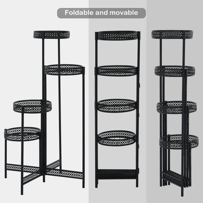 Plant Stand: Multi-Tiered Free Form Plant Stand