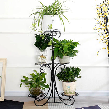 Plant Stand: Multi-Tiered Round Plant Stand