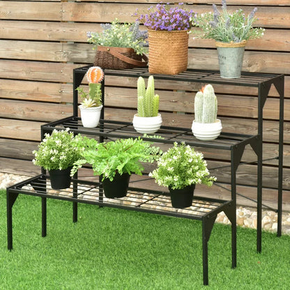 Plant Stand: Rectangular Multi-Tiered Plant Stand