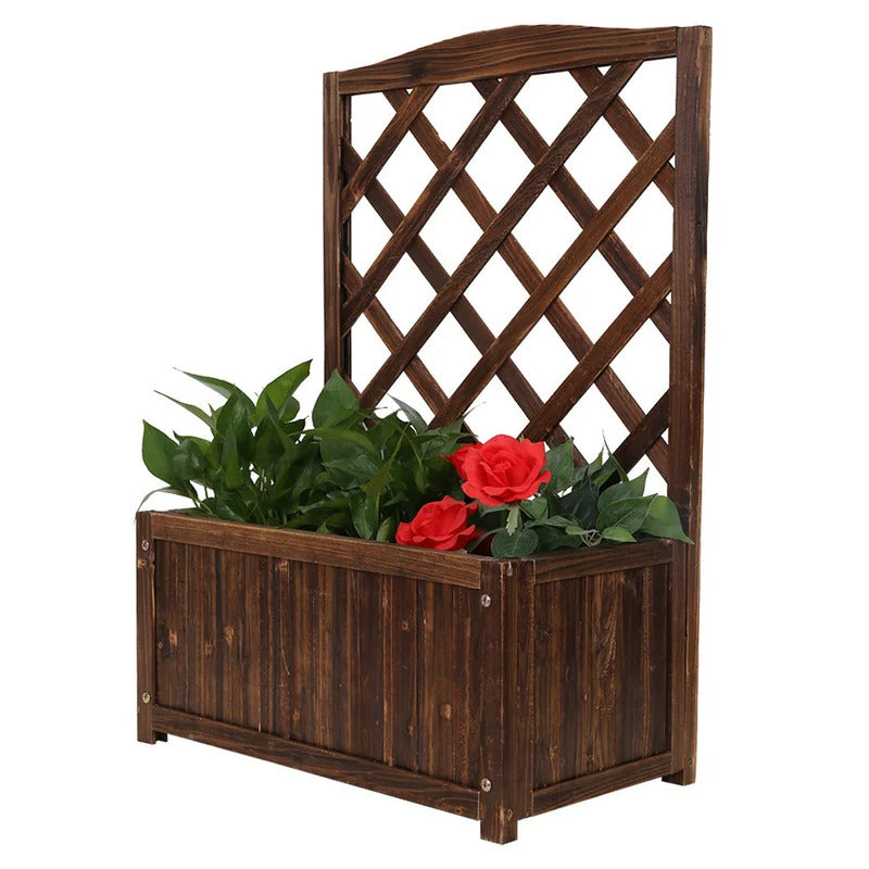 Plant Stand: Rectangular Multi-Tiered Solid Wood Plant Stand