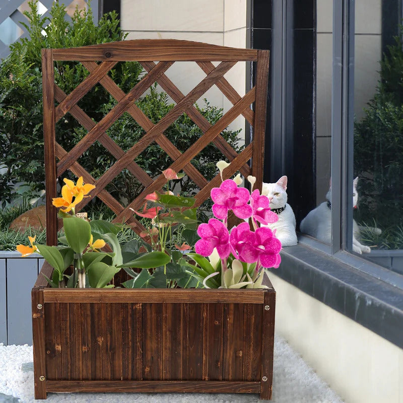 Plant Stand: Rectangular Multi-Tiered Solid Wood Plant Stand