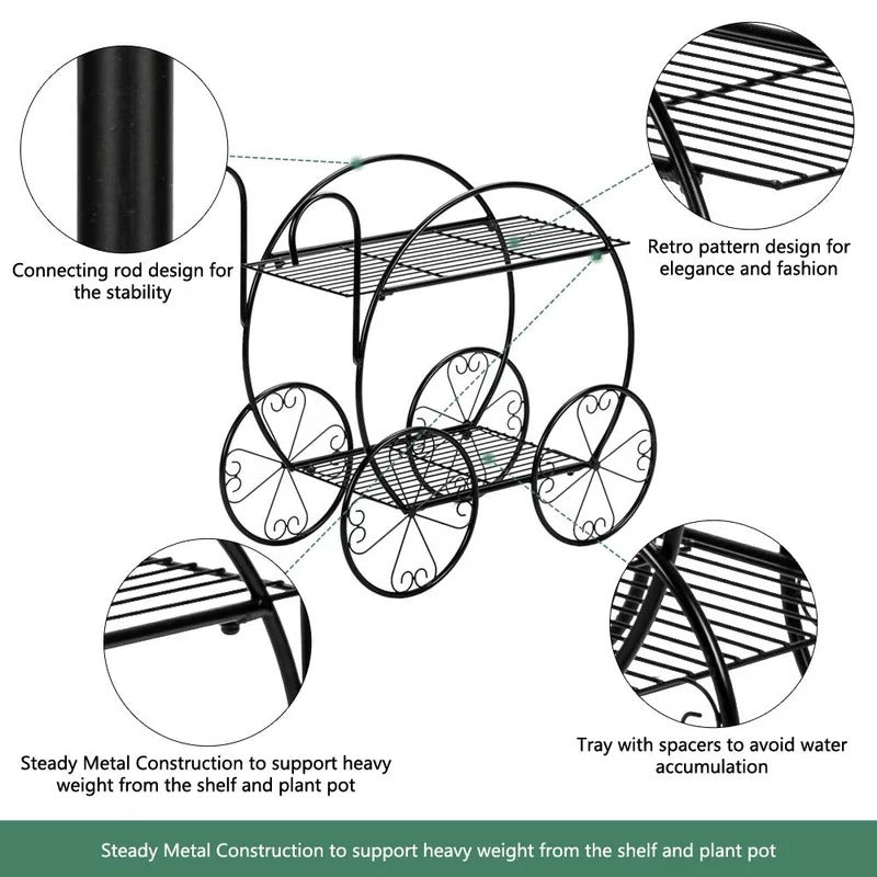 Plant Stand: Rectangular Multi-Tiered Plant Stand