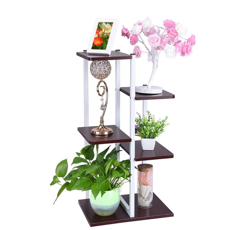 Plant Stand: Rectangular Wooden Multi-Tiered Plant Stand