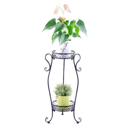 Plant Stand: Round Metal Plant Stand