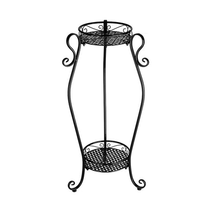 Plant Stand: Round Metal Plant Stand