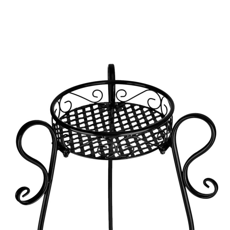 Plant Stand: Round Metal Plant Stand