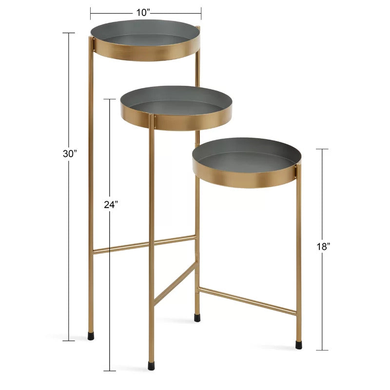 Plant Stand: Round Multi-Tiered Plant Stand