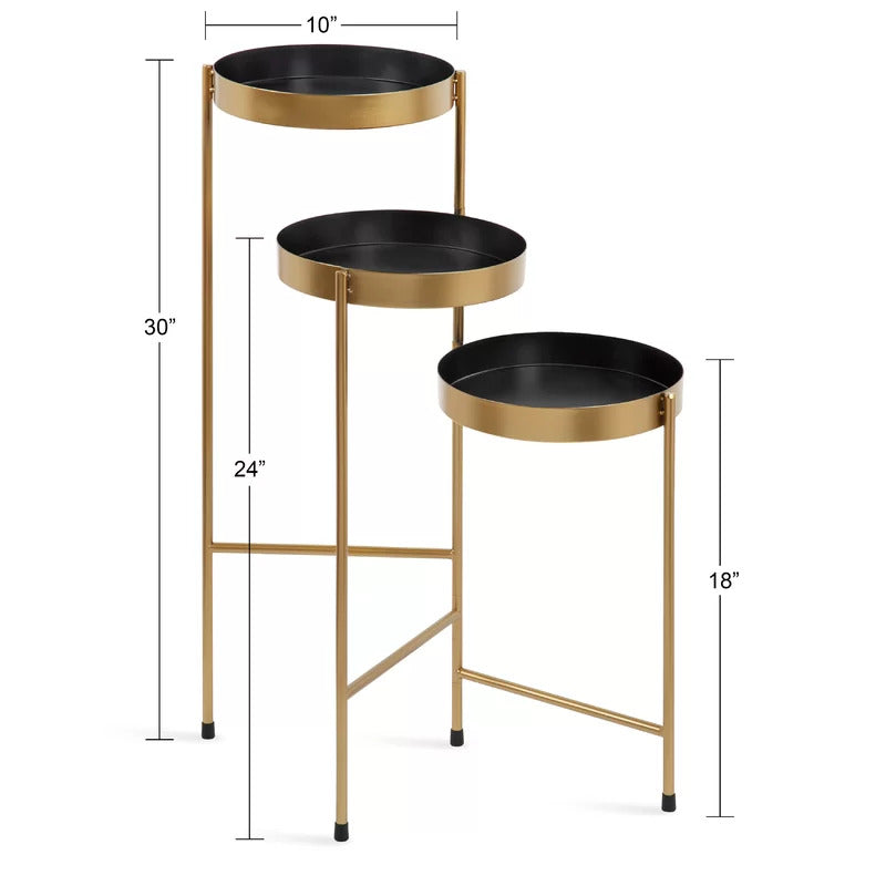 Plant Stand: Round Multi-Tiered Plant Stand