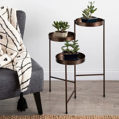 Plant Stand: Round Multi-Tiered Plant Stand