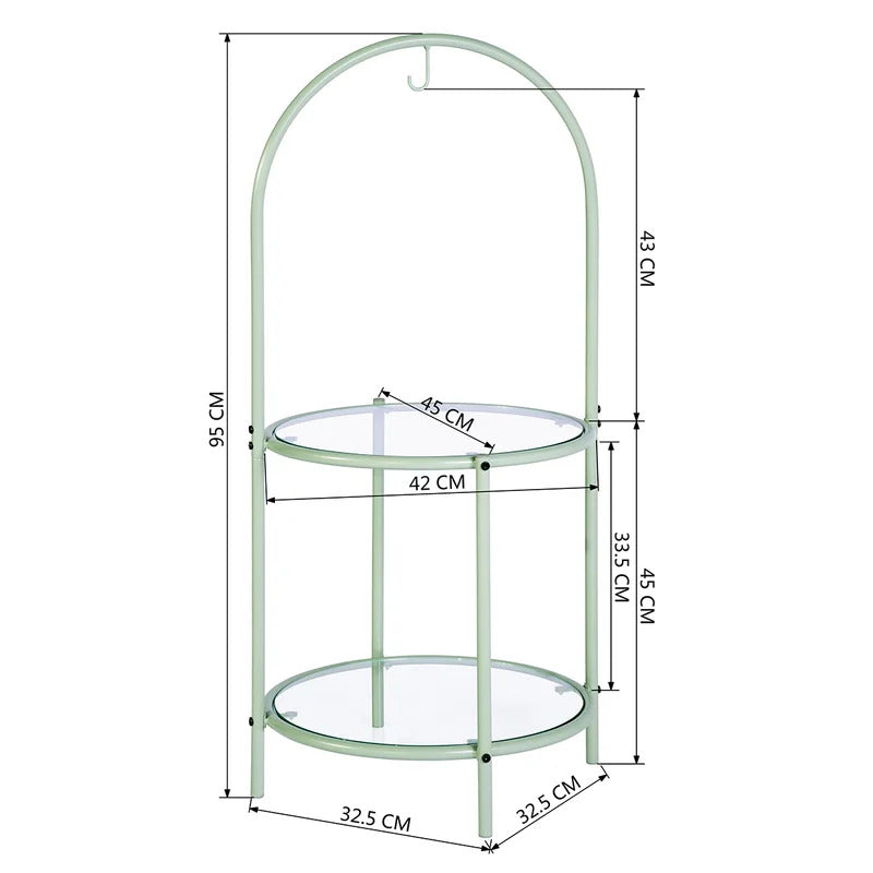 Plant Stand: Round Multi-Tiered Plant Stand in Metal