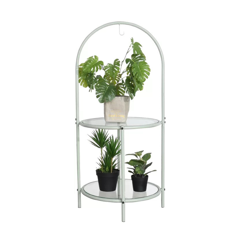 Plant Stand: Round Multi-Tiered Plant Stand in Metal