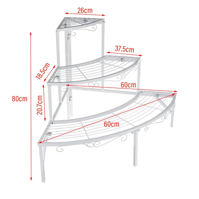 Plant Stand: Solid Iron Frame Plant Stand